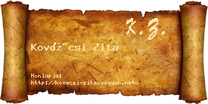 Kovácsi Zita névjegykártya